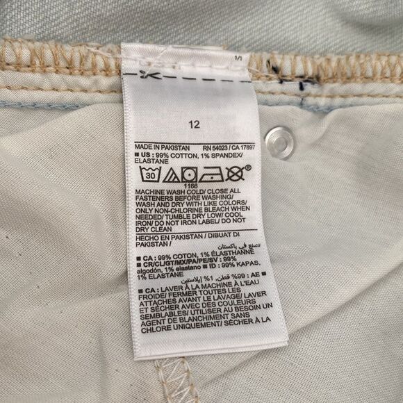 NWT Old Navy OG Loose Low Rise Light Wash Jeans Size 12 - Picture 9 of 9